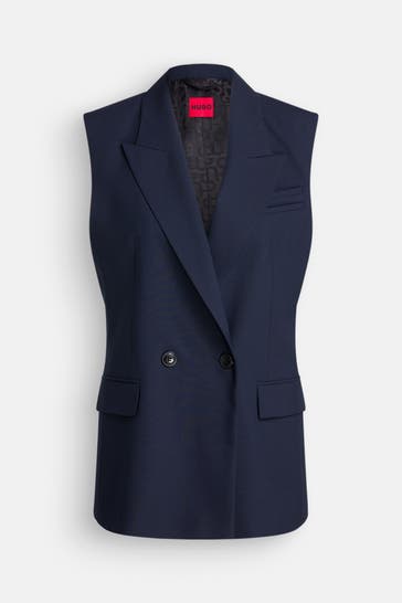 HUGO Weste dunkelblau