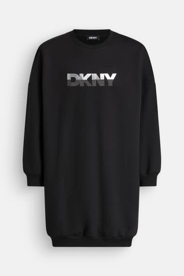 DKNY Sweatkleid schwarz
