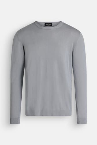 ROBERTO COLLINA Strickpullover grau