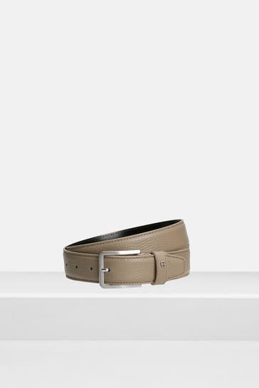 AIGNER Ledergürtel steingrau