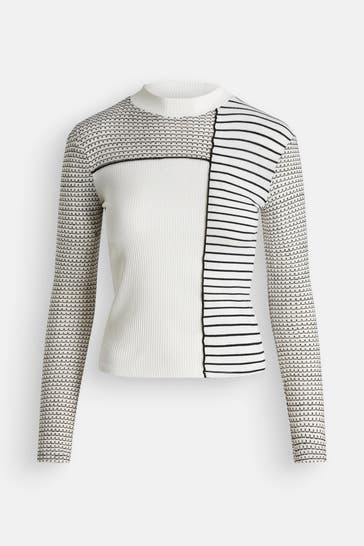 DESIGUAL Strickpullover gestreift