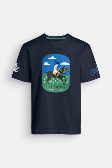 LA MARTINA T-Shirt nachtblau