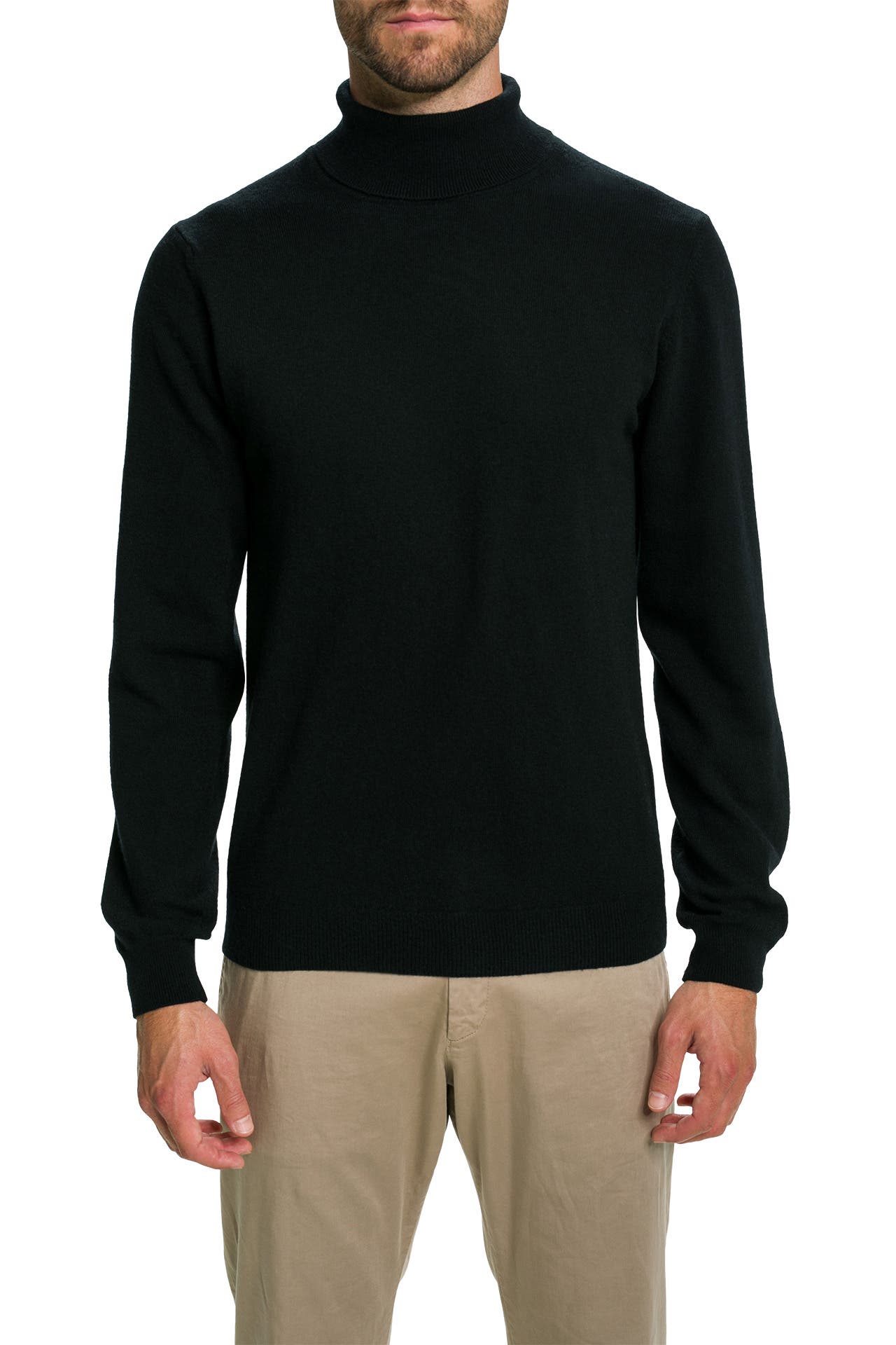WOOL & CO Rollkragenpullover schwarz, Bild 1