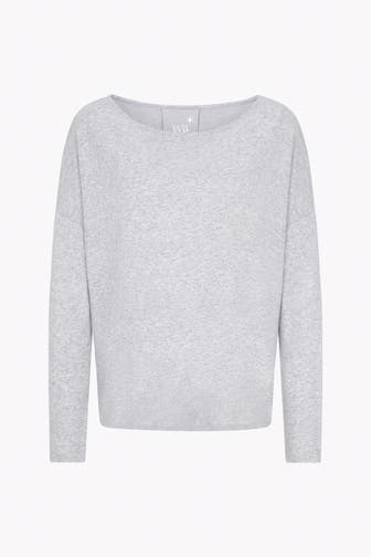 JUVIA Strickpullover hellgrau