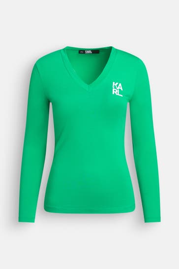 KARL LAGERFELD Longsleeve grün