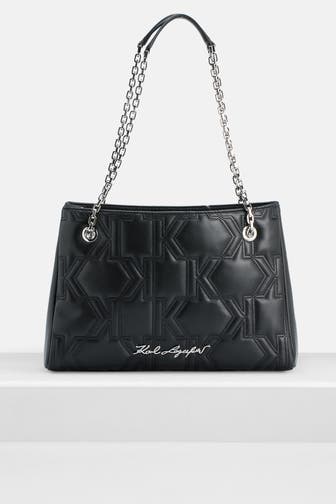 KARL BY KARL LAGERFELD Schultertasche 'Kurl' schwarz