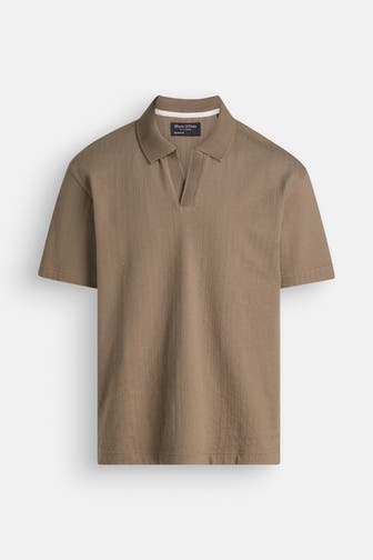 MARC O'POLO Polo-Shirt braun Relaxed fit