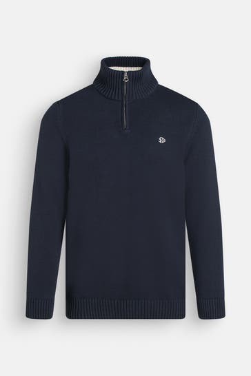 SUPERDRY Strick-Troyer dunkelblau
