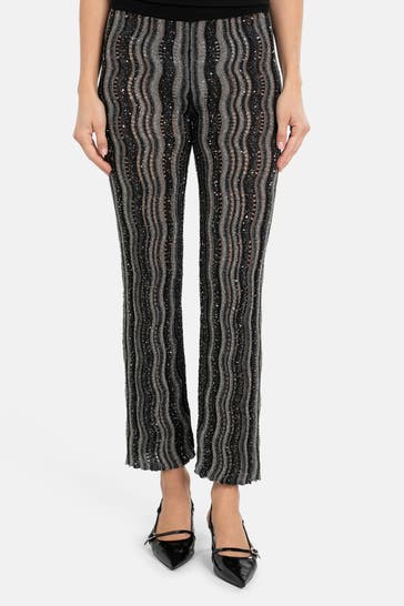 LUISA CERANO Strickhose gestreift