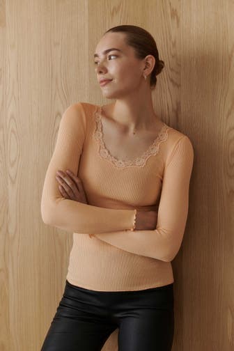 ROSEMUNDE Longsleeve 'Babette' pfirsich