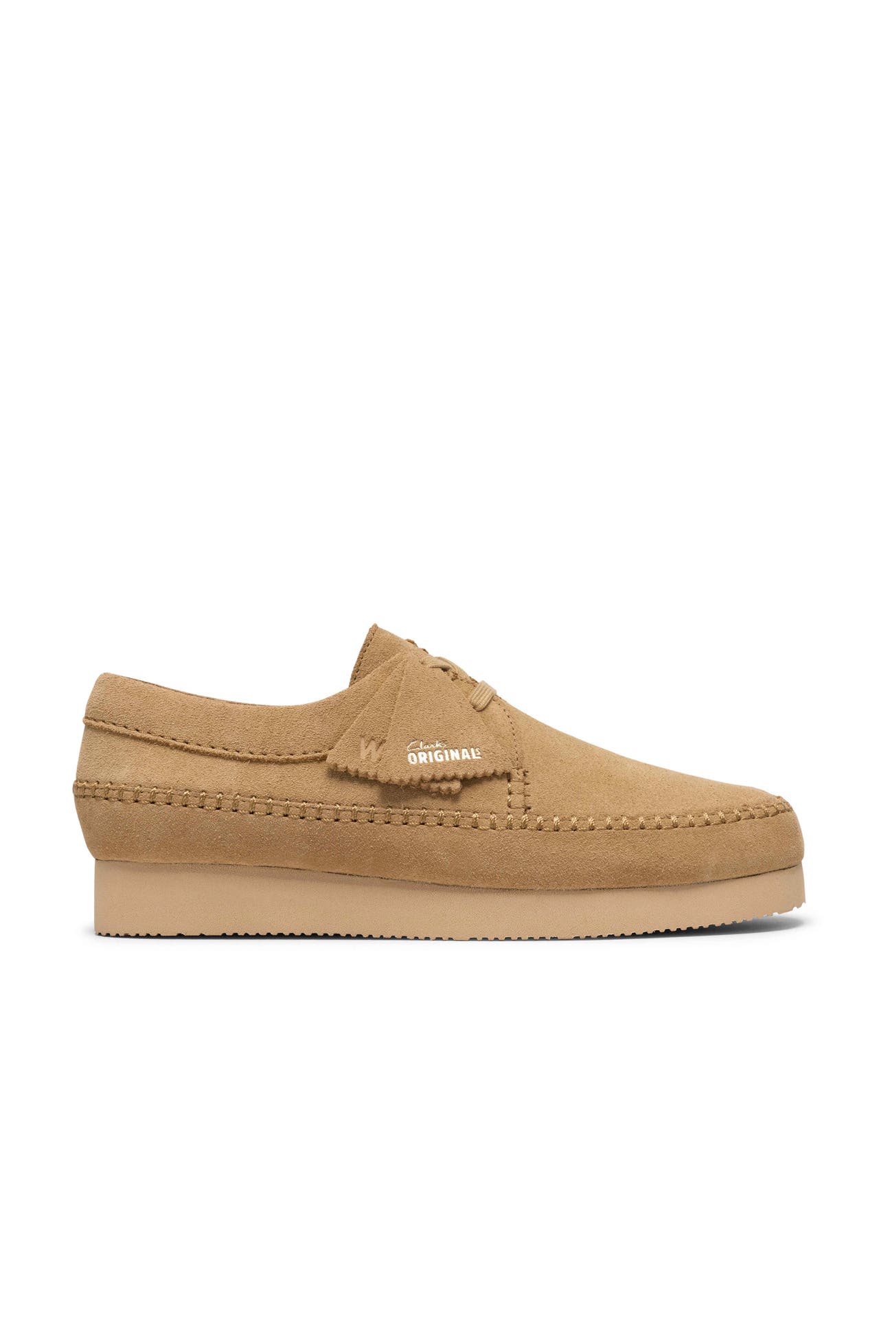 CLARKS Lederschnürer 'Weaver' hellbraun Regular Fit, Bild 1