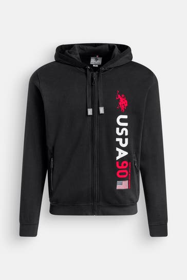 U.S. POLO ASSN. Sweatjacke schwarz