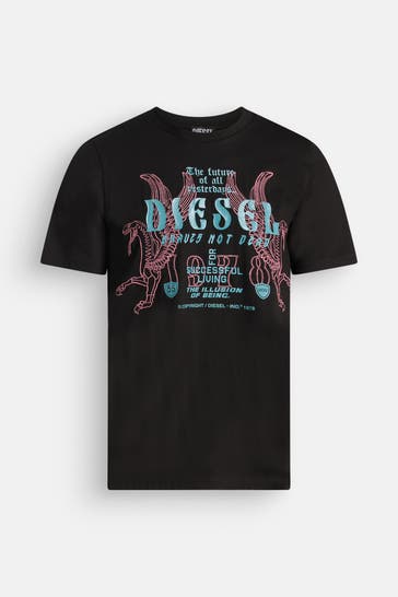 DIESEL T-Shirt schwarz