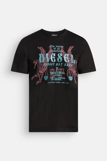 DIESEL - T-Shirt schwarz