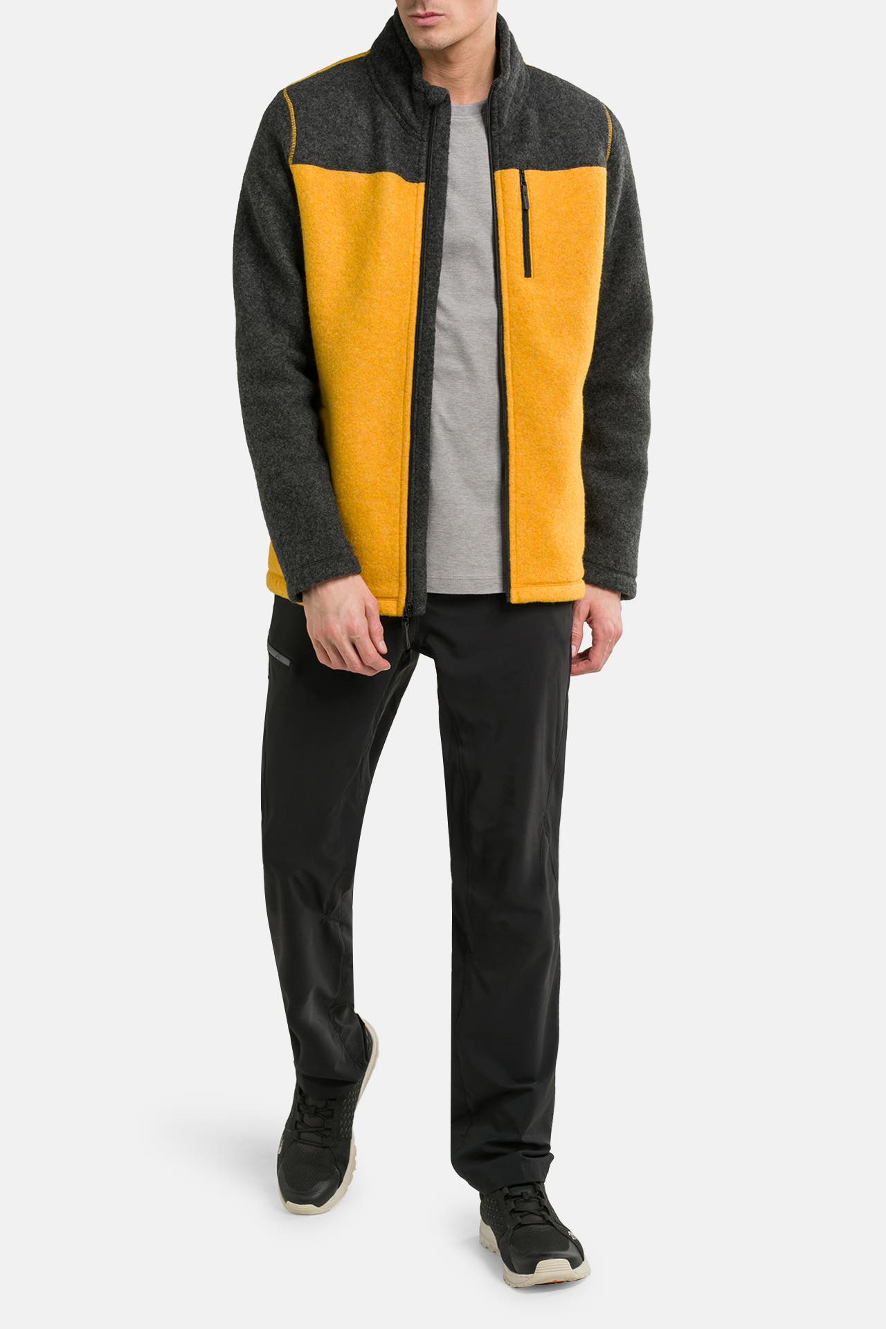 SMARTWOOL Wollmix-Fleecejacke zweifarbig, Bild 1