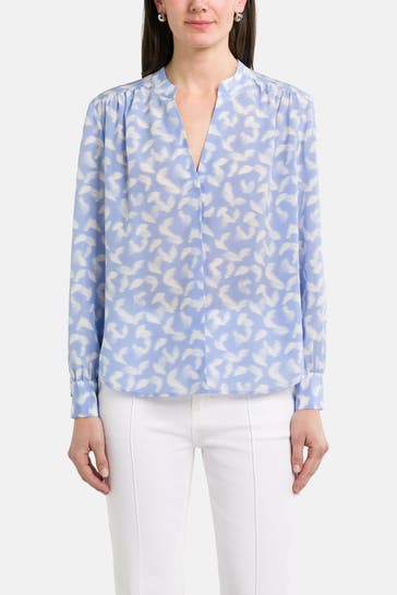 BOSS Seidenbluse 'Banora' gemustert