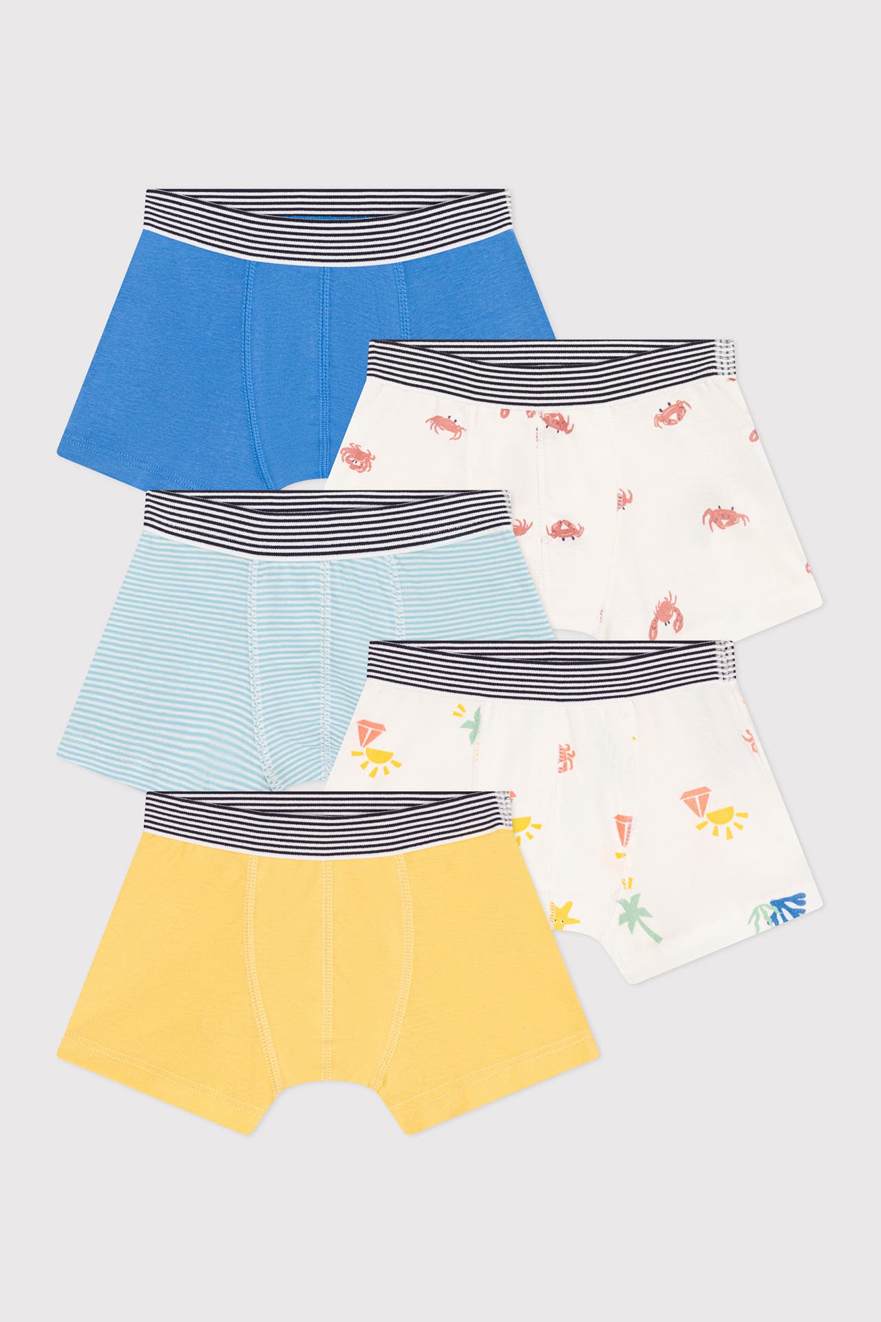 PETIT BATEAU 5er-Pack Unterhosen gemustert, Bild 1