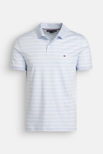 TOMMY HILFIGER Polo-Shirt hellblau gestreift