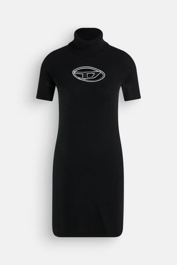 DIESEL Strickkleid 'Maglia' schwarz