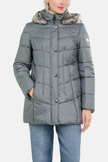 BETTY BARCLAY Steppmantel graublau