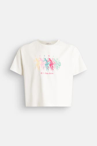 U.S. POLO ASSN. T-Shirt 'Love' weiß