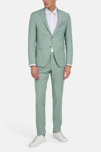 HECHTER Paris Schurwollmix-Anzug 'Shape Fit' jade