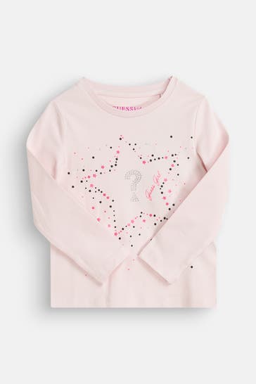 GUESS Longsleeve hellrosa
