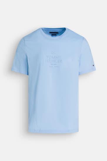 TOMMY HILFIGER T-Shirt hellblau