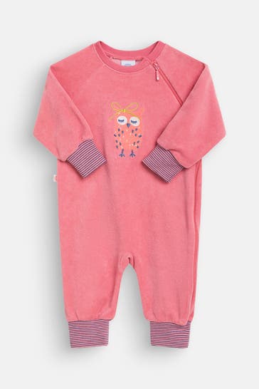 SANETTA Strampler dunkelrosa