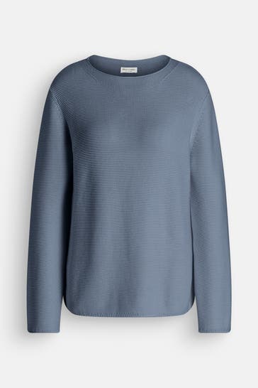 MARC O'POLO Strickpullover taubenblau