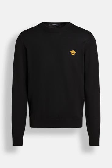 VERSACE - Wollpullover schwarz