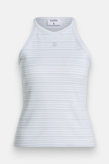 FILIPPA K Top hellblau gemustert