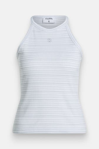 FILIPPA K Top hellblau gemustert