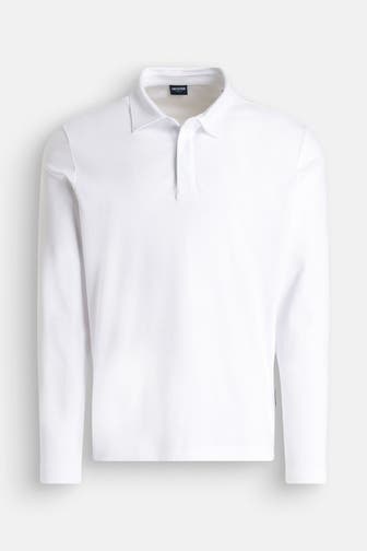 HECHTER Paris Langarm-Polo weiß