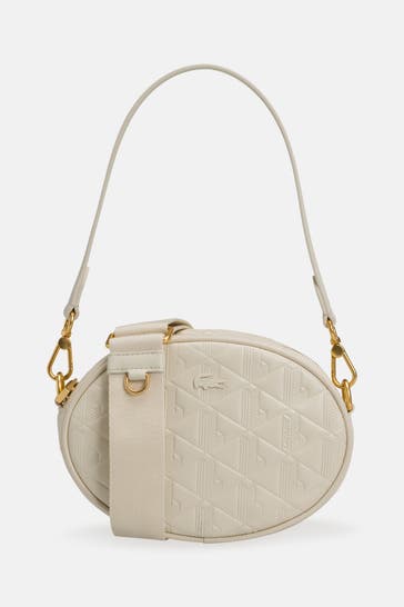 LACOSTE Schultertasche weiß