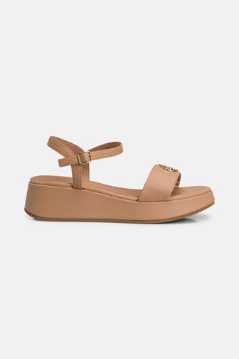 U.S. POLO ASSN. Plateau-Sandaletten 'Glory' beige