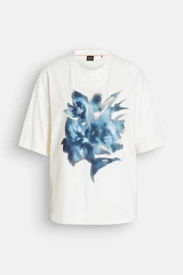 BOSS T-Shirt 'Eboyfriend' gemustert