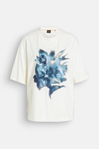 BOSS T-Shirt 'Eboyfriend' gemustert