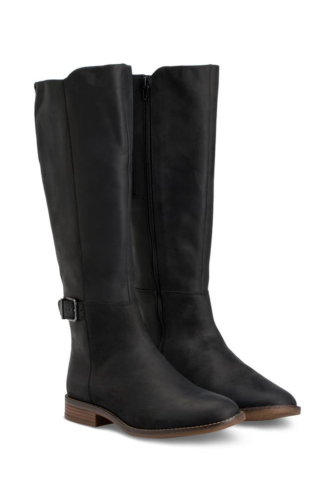 CLARKS Lederstiefel 'Brean Hi' schwarz » günstig online kaufen