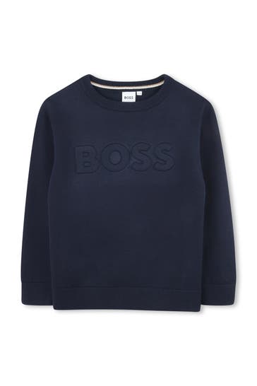 BOSS Strickpullover 'Jumper' navy