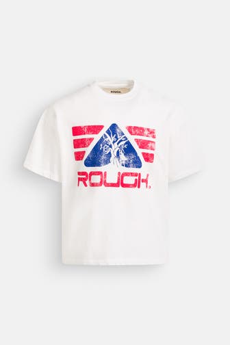 ROUGH. T-Shirt 'Truck' weiß