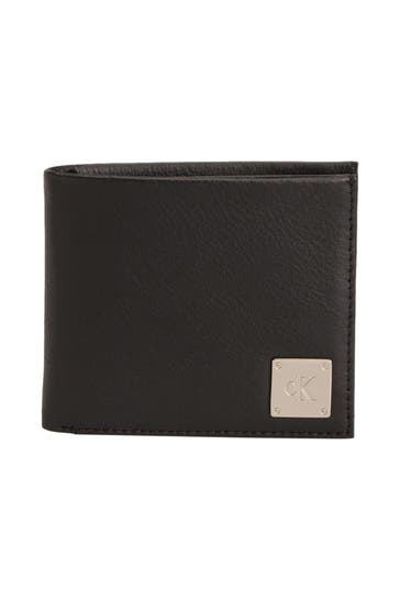 CALVIN KLEIN Ledergeldbörse schwarz