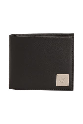 CALVIN KLEIN Ledergeldbörse schwarz