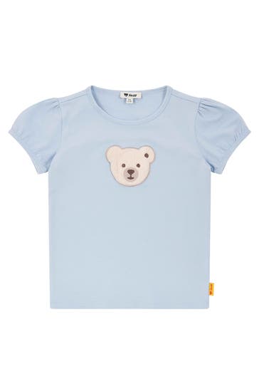 STEIFF T-Shirt taubenblau