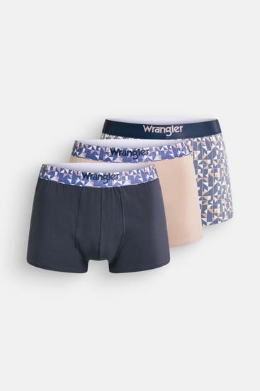 WRANGLER - 3er-Pack Boxer Trunks 'Colins' mehrfarbig