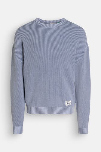 GUESS Strickpullover taubenblau