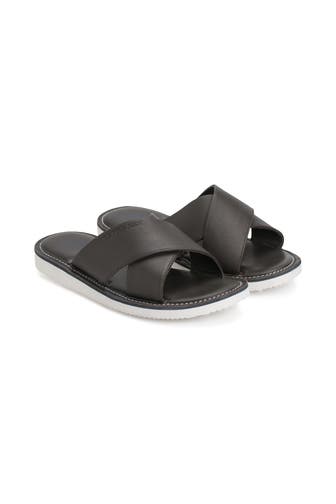 U.S. POLO ASSN. Slides schwarzbraun