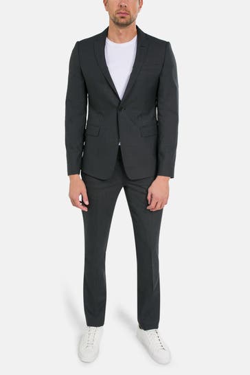 EMPORIO ARMANI Woll-Anzug anthrazit