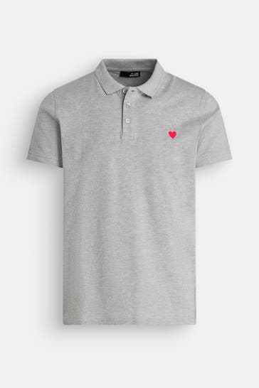 LOVE MOSCHINO Polo-Shirt grau