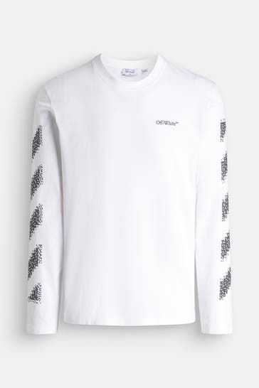 OFF-WHITE Langarmshirt weiß